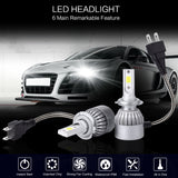 PLW 6C Auto LED Headlight System, 36Watt H7 6000K IP68 Spec w/High efficiency heat Control