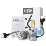 PLW 6C Auto LED Headlight System, H4 6000K IP68 Spec w/High Efficiency Heat Control
