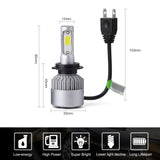 PLW S2 Auto Led Headlight lighting System, H7 6500K IP68 High Efficiency Heat Control