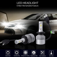 PLW S2 Auto Led Headlight Lighting System, H7 6500K IP68 Single Beam, High Efficiency Heat Control