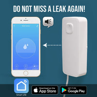 Blackloud Smart Wi-Fi Water Sensor and Leak Detector, App Alerts, Battery Powered