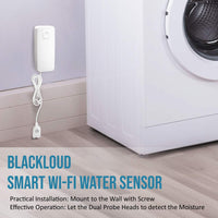 Blackloud Smart Wi-Fi Water Sensor and Leak Detector, App Alerts, Battery Powered