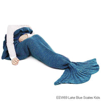 Mystery Box of Assorted Mermaid Tail Blankets - 10 Pack Assorted Colors and Styles!