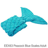 Mystery Box of Assorted Mermaid Tail Blankets - 20 Pack Assorted Colors and Styles!