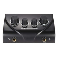 KILAYVOICE Karaoke Sound Mixer Dual Mic Inputs With Cable