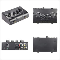 KILAYVOICE Karaoke Sound Mixer Dual Mic Inputs With Cable