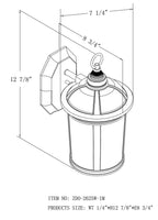 Mega Lighting Industrial Hanging Lantern Outdoor Pendant Porch and Patio Lighting