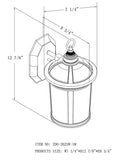 Mega Lighting Industrial Hanging Lantern Outdoor Pendant Porch and Patio Lighting