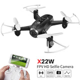 MWGEARS MX22W RC Drone FPV Quad Copter with HD Camera Nano WiFi Pocket Drone