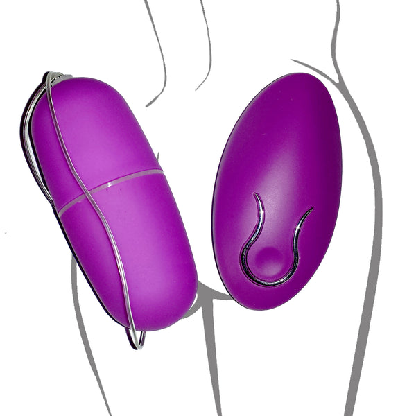 Wireless Remote Control Vibrating Egg - Purple