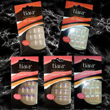 Tiara Style On Artificial Glue-On Punky Doll Sexy Nail French Bundle 5-Pack of 24 Nails