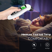 SOVARCATE Medical Forehead and Ear Thermometer for Fever with Fever Alarm and Memory Function Instant Accurate Reading for Baby Kids Adults