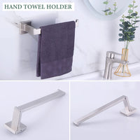 Bathroom Hardware Set 4 Pieces, Suyar SUS304 Stainless Steel Remodeled Bathroom Accessories, Include Robe Hook, Toilet Paper Holder, Towel Holder, Towel Bar