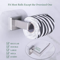 Bathroom Hardware Set 4 Pieces, Suyar SUS304 Stainless Steel Remodeled Bathroom Accessories, Include Robe Hook, Toilet Paper Holder, Towel Holder, Towel Bar