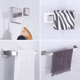 Bathroom Hardware Set 4 Pieces, Suyar SUS304 Stainless Steel Remodeled Bathroom Accessories, Include Robe Hook, Toilet Paper Holder, Towel Holder, Towel Bar
