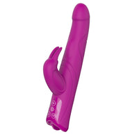 RomanticZeus 9.8inch 10 Speed G-Spot,  Vagina and Clitoris Vibrator - Purple