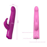 RomanticZeus 9.8inch 10 Speed G-Spot,  Vagina and Clitoris Vibrator - Purple