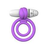 Perfect Love Cock/Ball Wireless Waterproof Vibrating Ring with 7 Vibrating Modes for Couples - Pink/White