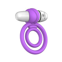 Perfect Love Cock/Ball Wireless Waterproof Vibrating Ring with 7 Vibrating Modes for Couples - Pink/White