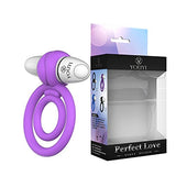 Perfect Love Cock/Ball Wireless Waterproof Vibrating Ring with 7 Vibrating Modes for Couples - Pink/White