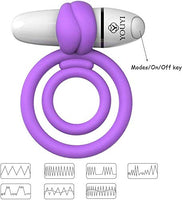 Perfect Love Cock/Ball Wireless Waterproof Vibrating Ring with 7 Vibrating Modes for Couples - Pink/White