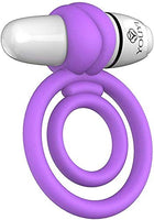 Perfect Love Cock/Ball Wireless Waterproof Vibrating Ring with 7 Vibrating Modes for Couples - Pink/White