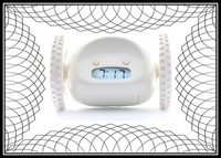 iTSoFUN Runaway Clock on Wheels (WHITE)- BRAND NEW