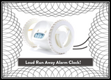 iTSoFUN Runaway Clock on Wheels (WHITE)- BRAND NEW