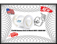 iTSoFUN Runaway Clock on Wheels (WHITE)- BRAND NEW