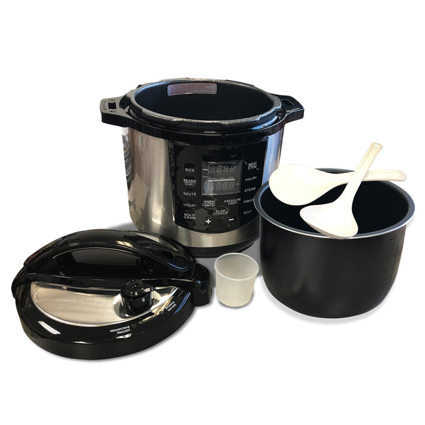 Chef-USA Electric Pressure Cooker with Stainless Steel Pot, 13-Program Slow Cooker, 8 quart
