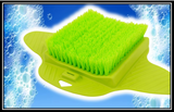 MWGEAR FOOT BRUSH SCRUBBER- GREEN-SOFT BRISTLES w/NON-SLIP MAT- BRAND NEW