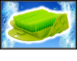 MWGEAR FOOT BRUSH SCRUBBER- GREEN-SOFT BRISTLES w/NON-SLIP MAT- BRAND NEW