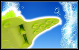 MWGEAR FOOT BRUSH SCRUBBER- GREEN-SOFT BRISTLES w/NON-SLIP MAT- BRAND NEW