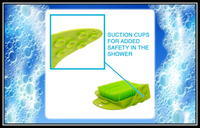 MWGEAR FOOT BRUSH SCRUBBER- GREEN-SOFT BRISTLES w/NON-SLIP MAT- BRAND NEW
