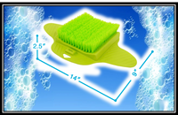MWGEAR FOOT BRUSH SCRUBBER- GREEN-SOFT BRISTLES w/NON-SLIP MAT- BRAND NEW