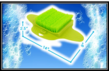 MWGEAR FOOT BRUSH SCRUBBER- GREEN-SOFT BRISTLES w/NON-SLIP MAT- BRAND NEW