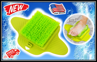 MWGEAR FOOT BRUSH SCRUBBER- GREEN-SOFT BRISTLES w/NON-SLIP MAT- BRAND NEW