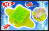 MWGEAR FOOT BRUSH SCRUBBER- GREEN-SOFT BRISTLES w/NON-SLIP MAT- BRAND NEW