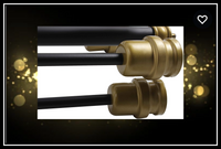 Mega Lighting 6 Light Semi-Flush Matte Black with Antique Brass Accents(6) 60W A19 max. / Medium Base- BRAND NEW