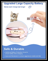 Pet Essentials Electric Moving Fish Cat Toy, Realistic Plush Simulation Electric Flooping Fish Cat Toy Toys for Cat- BRAND NEW