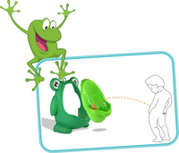 GrowRight MWG-A104-Green Cute FrogTraining Urinal for Boys with Funny Aim NEW
