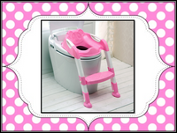 GrowRight MWG-A102-Pink Toilet Potty Step Trainer for Kids and Toddlers Training Seat BRAND NEW