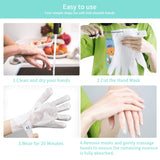 Mix Beauty Lavender Moisturizing Hand Masks 4- Pack
