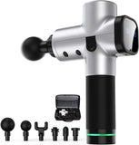Massage Gun Percussion Massager Deep Tissue Muscle + 6 Heads & Carrying Case
