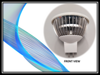 3X  MWAVE 490 Lumens - LED MR16 –  9 Watt - 65W Equal - 3000 Kelvin  BRAND NEW