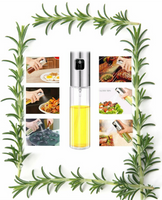 X2 MWGEAR Olive Oil Sprayer Dispenser, Multi-Function Glass Mister Sprayer w/ Bottle Brush and Oil Funnel (100mL) BRAND NEW