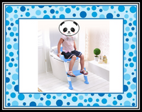 GrowRight MWG-A101-Blue Toilet Potty Step Trainer for Kids and Toddlers Training Seat BRAND NEW
