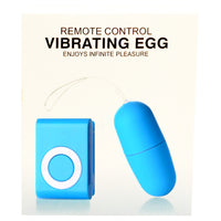 Wireless MP3 Style Remote Controlled Vibrating Egg - Blue