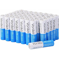 VONIKO Ultra Alkaline Batteries Size AA, 10 Year Shelf, Leakproof