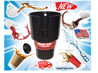 SMART-KUP Car Cup Holder 32oz-40 oz,Large Bottles 3.8"-3" Wide & Other Items NEW